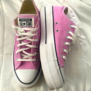 Chunky Platform Pink Converse Low Top Pastel Pink Converse